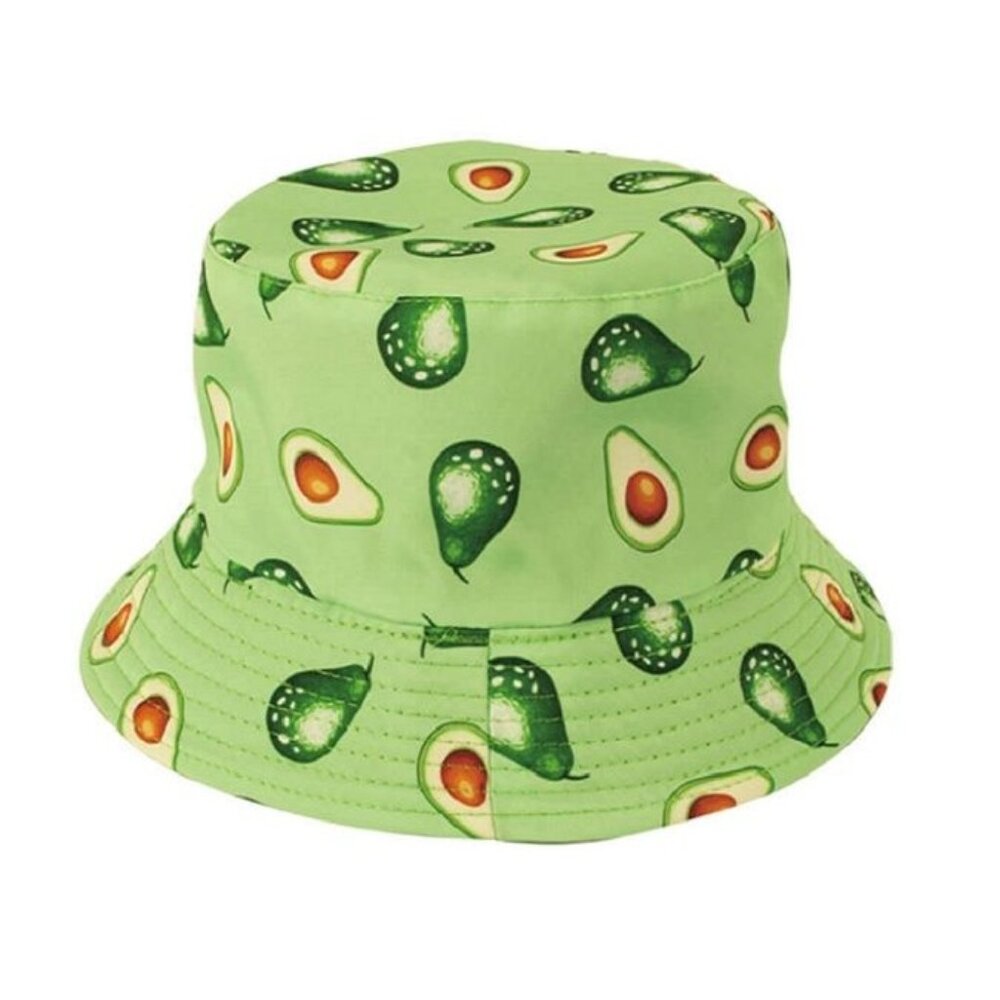 New Avocado Fruit Bucket Hat Adult Summer Shade One Size Women's Organic Green